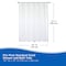 Kenney Mfg Medium Weight PEVA Shower Curtain Liner, 70in W x 72in H, White, 2-Pack KN61440PK2 - alternate 5
